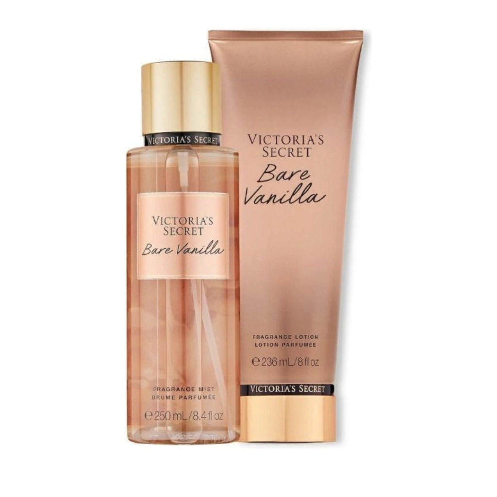 Victoria's Secret Bare Vanilla Kit Body Splash 250mL + Hidratante 236mL
