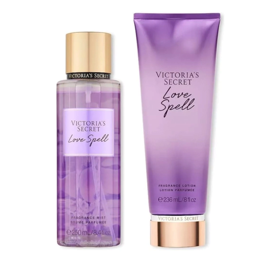 Victoria's Secret Kit Love Spell - Body Splash 250mL + Hidratante 236mL