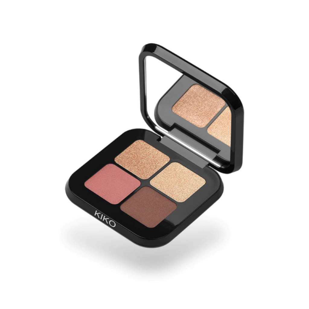 Kiko Milano Bright Quartet Eyeshadow Palette - 02 Rosy Mauve Variations