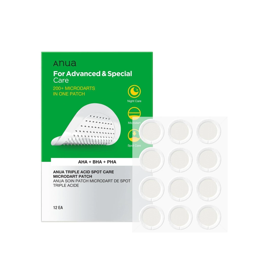 Anua Triple Acid Spot Care Microdart Patch - 12 un.