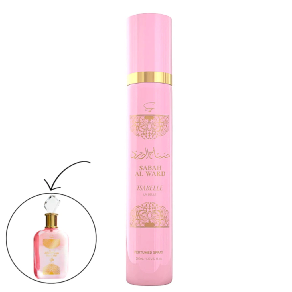 Isabelle La Belle Body Splash Sabah Al Ward Sugar - 300mL