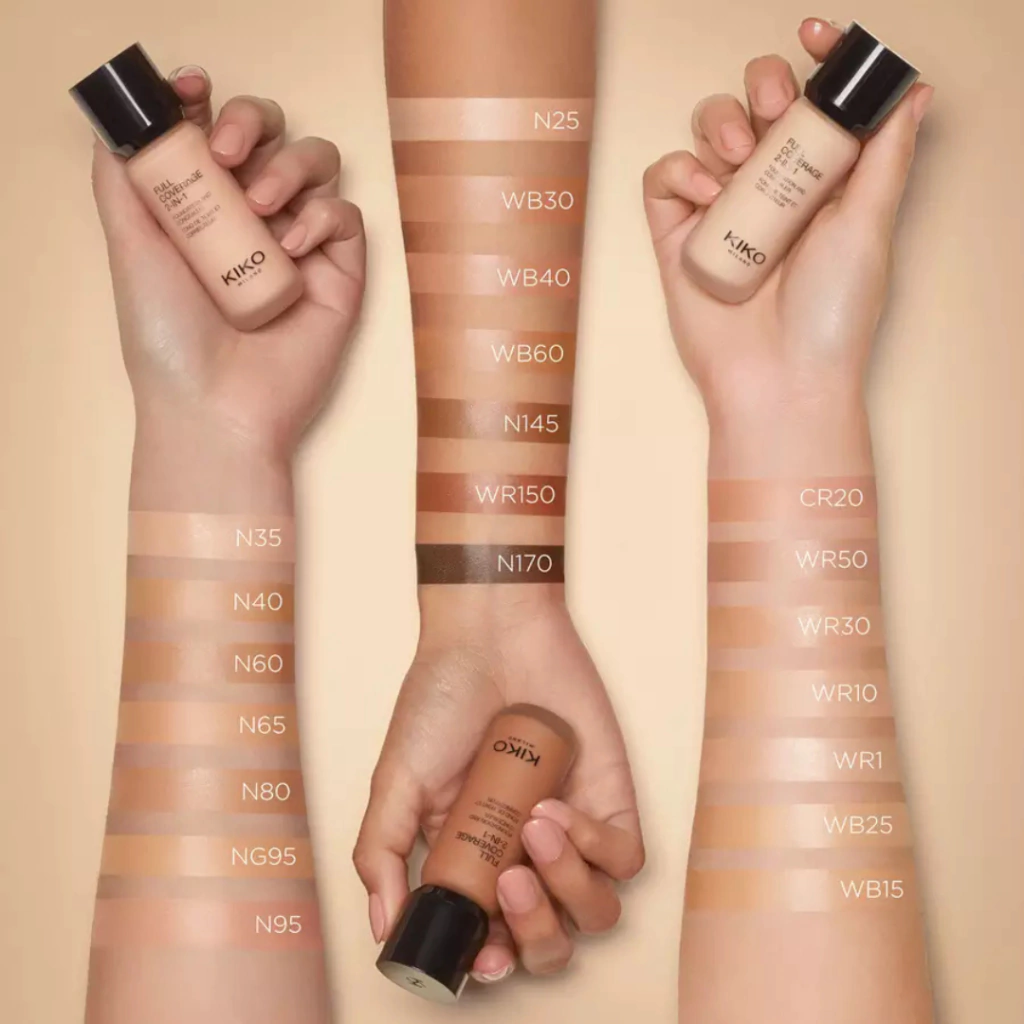 Kiko Milano Full Coverage 2 in 1 - Base e Corretivo Facial - Gabi Beauty Imports