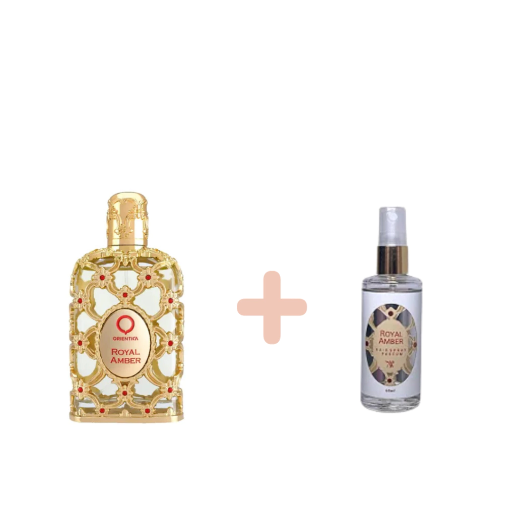 Combo Promocional - Kit Miniatura Royal Amber 25mL + Perfume Capilar 60mL -