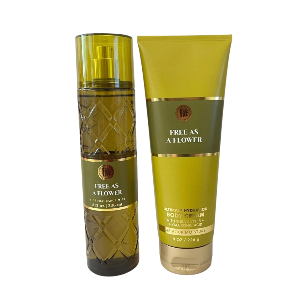 Bath & Body Works Free as a Flower - Body Splash 250mL + Hidratante 236mL