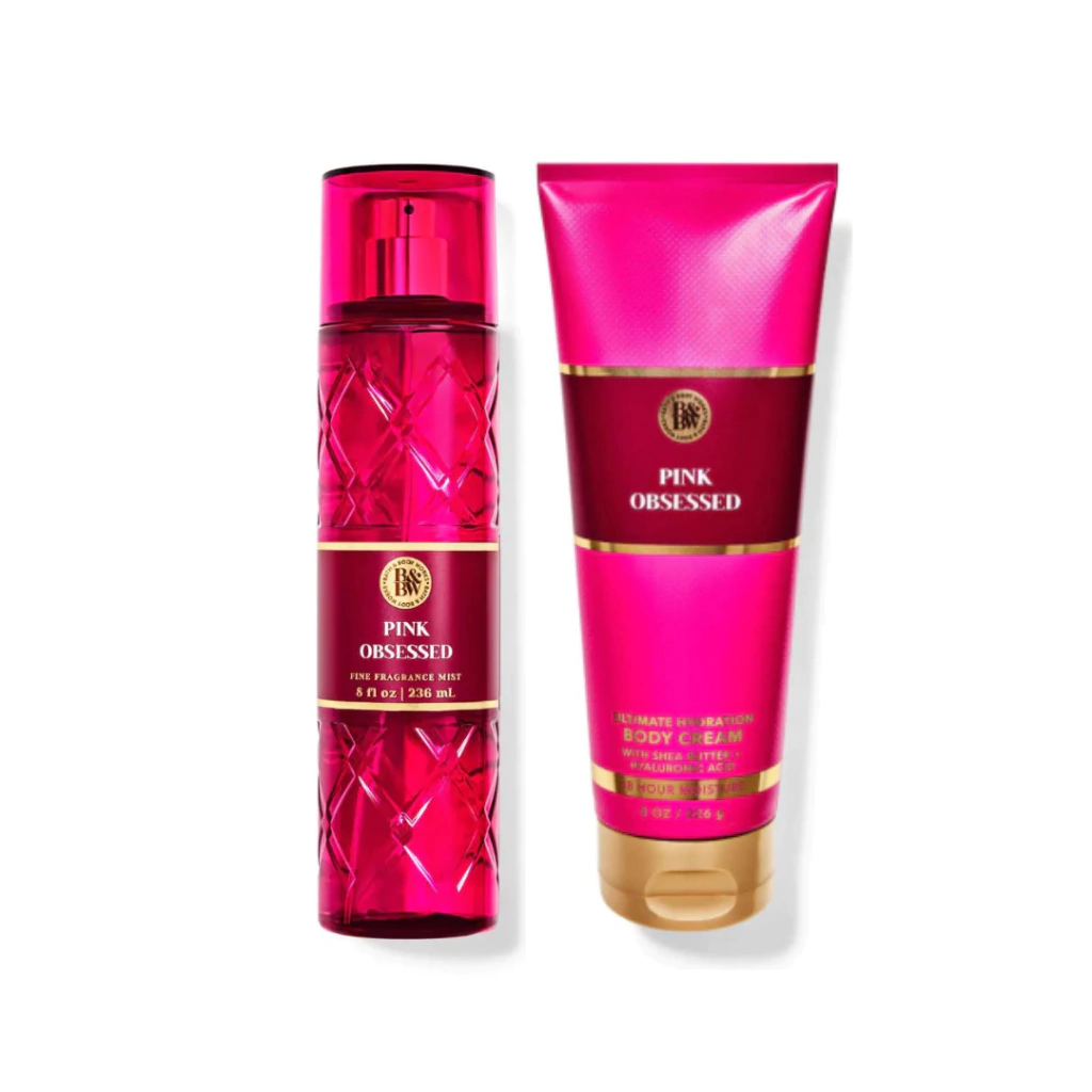Bath & Body Works Pink Obsessed - Body Splash 250mL + Hidratante 236mL